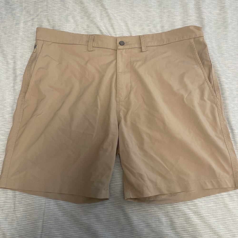 Tasc Performance Bamboo Chino Shorts Khaki Men’s Size 38 Casual Stretch